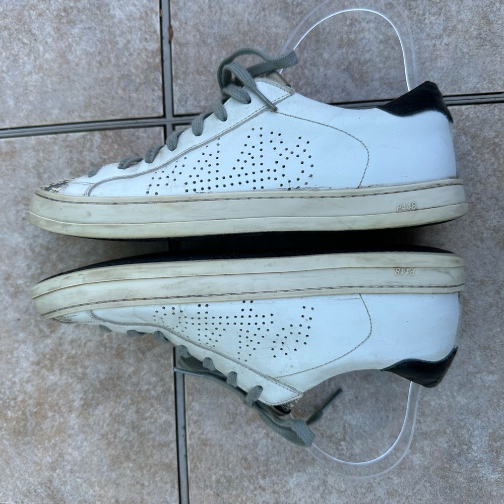 P448 White & Python Leather Sneaker - image 8
